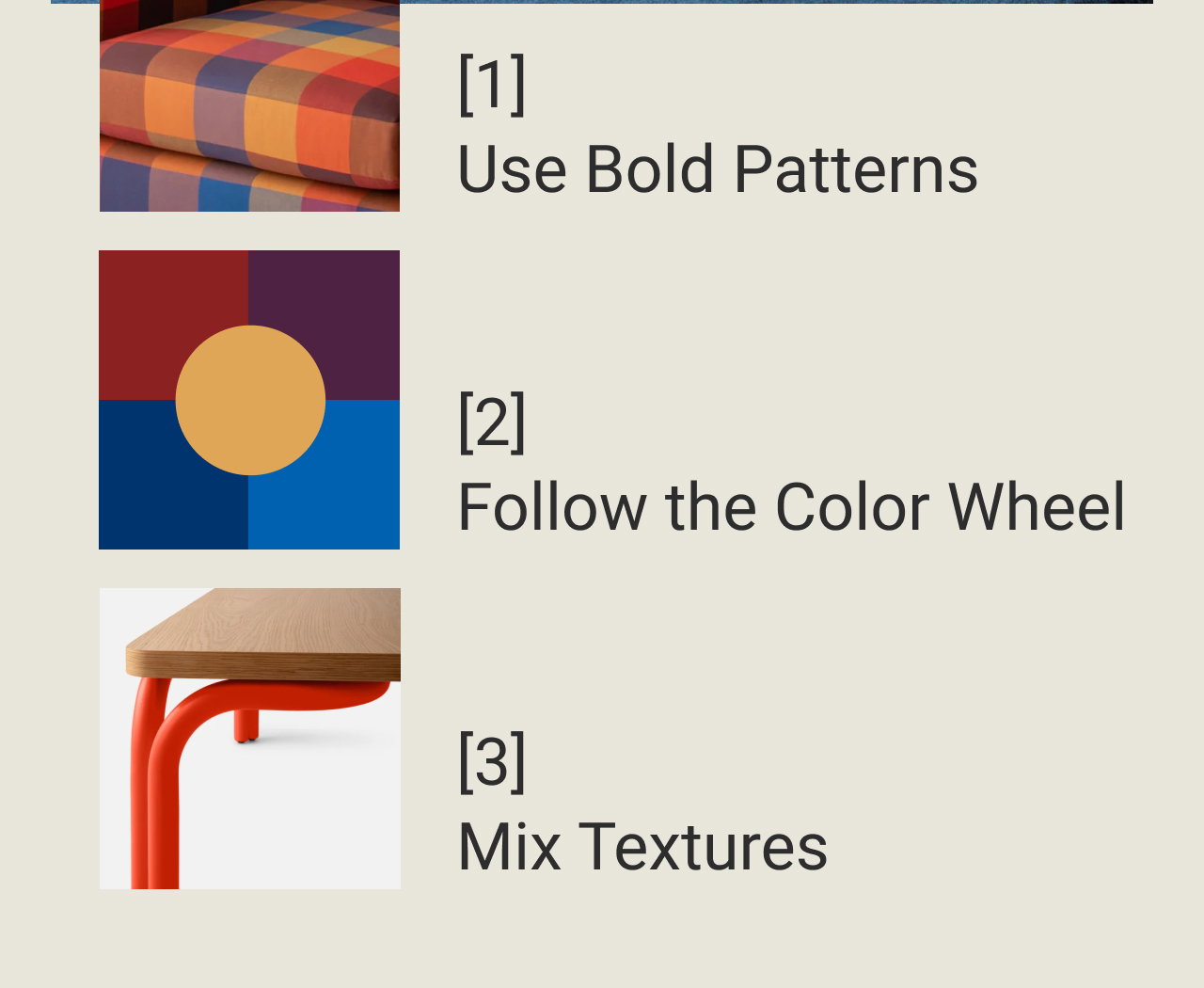 Patterns, Colors, Textures