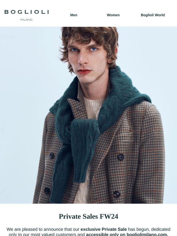 Exclusive online Private Sales FW24 starts now