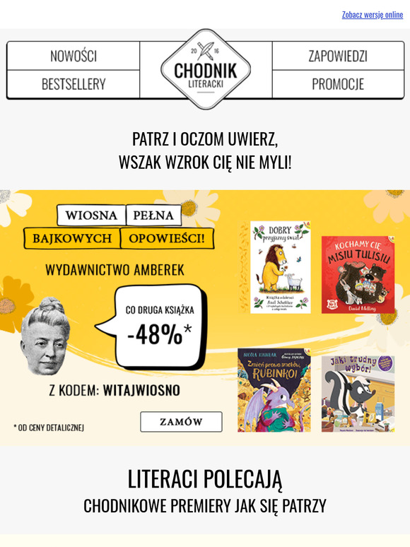 Bajkowa wiosna 🍃🐻 Co druga książka od Wydawnictwa Amberek -48%