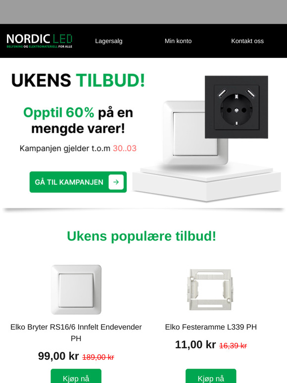 Ukens tilbud: Spar opptil 60%! 🔥
