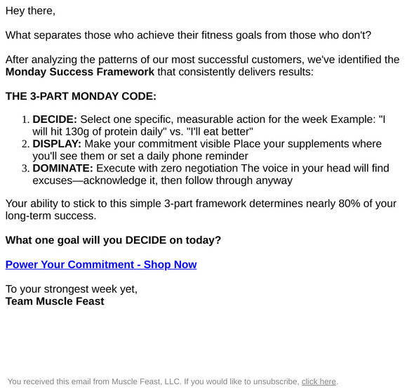 Win Your Monday, Win Your Week!