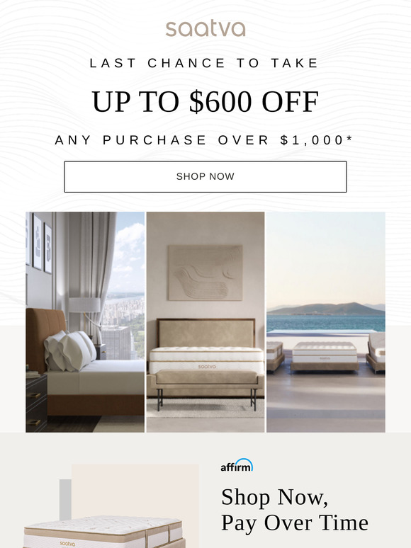 Your last chance to shop our Mattress Madness Sale!