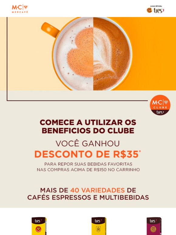 Você ganhou um desconto de R$35! 💰