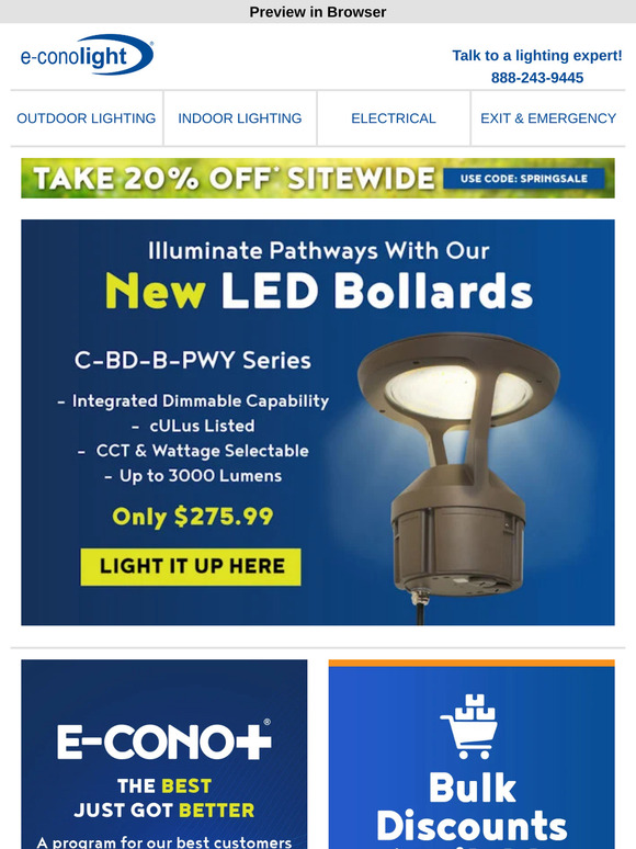 💡 Look Up... New Pathway Lights Are Here! + 20% off sitewide