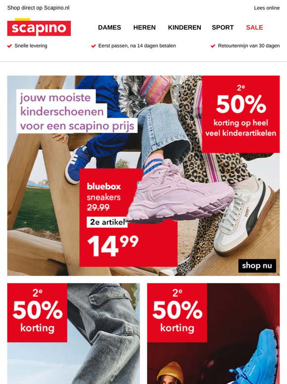 2e -50% op heel veel kinderartikelen!