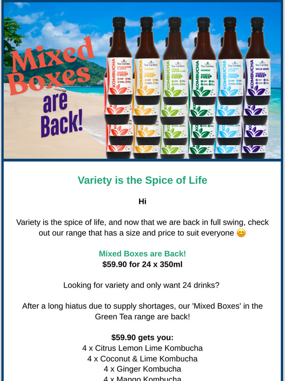 Variety is the Spice of Life