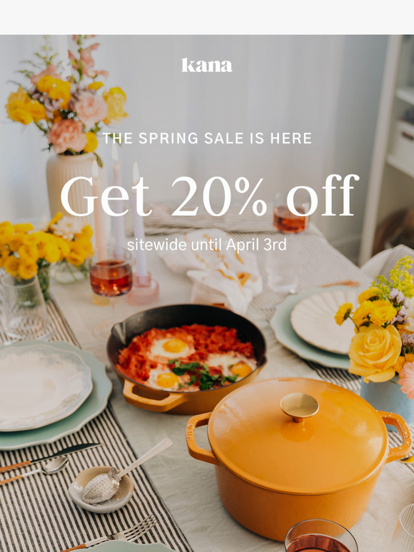 Hello, Spring! Save 20% on Everything 🌷