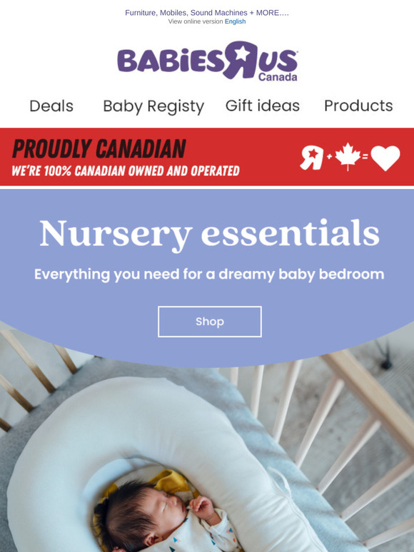 Shop Nursery essentials! 🛍️😴🛍️
