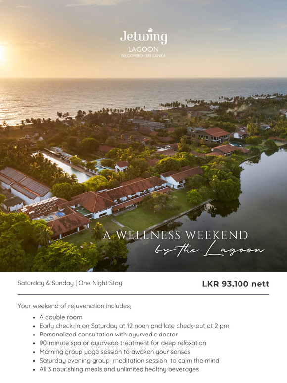 A wellness weekend by the lagoon
