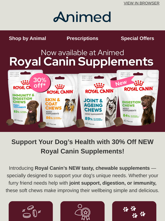 🐾30% Off NEW Royal Canin Supplements