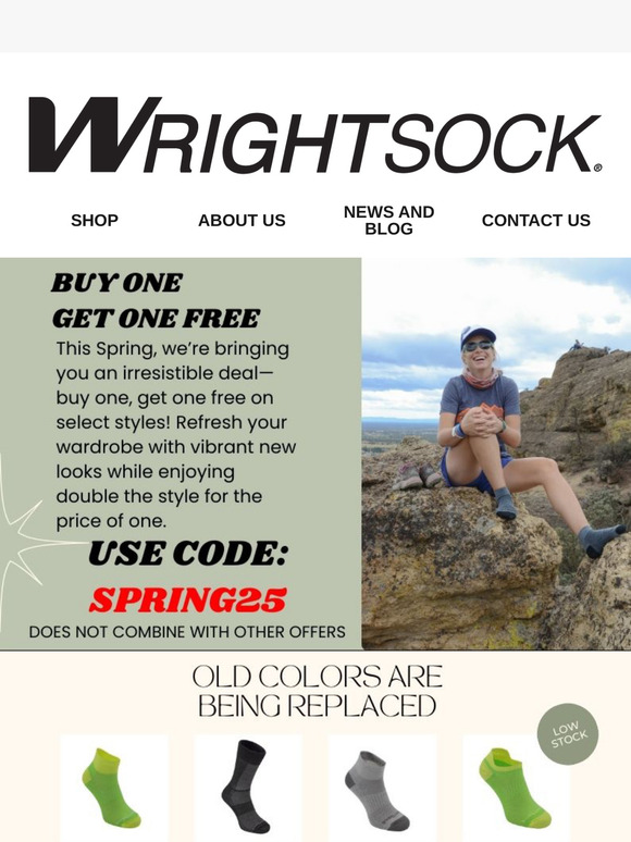 Buy One, Get One Free, on Select Styles