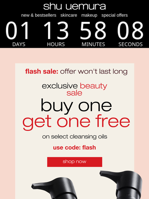 flash sale: buy one, get one free!