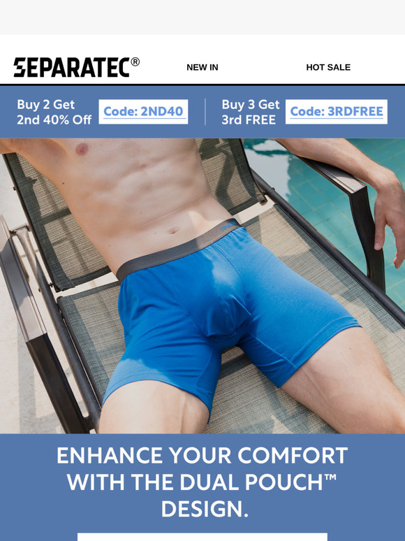The Dual Pouch™ Gives Your Balls the Best Support.