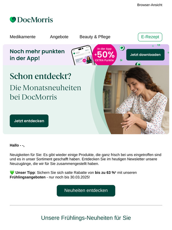 🌷 Exklusive Frühlingsangebote für Sie! ☀️