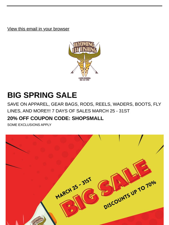 Big Spring Sale March 25 - 31ST 📢🔥📢❗