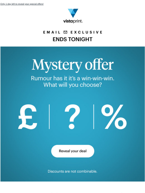 Last hours for your exclusive offers. Ends tonight!