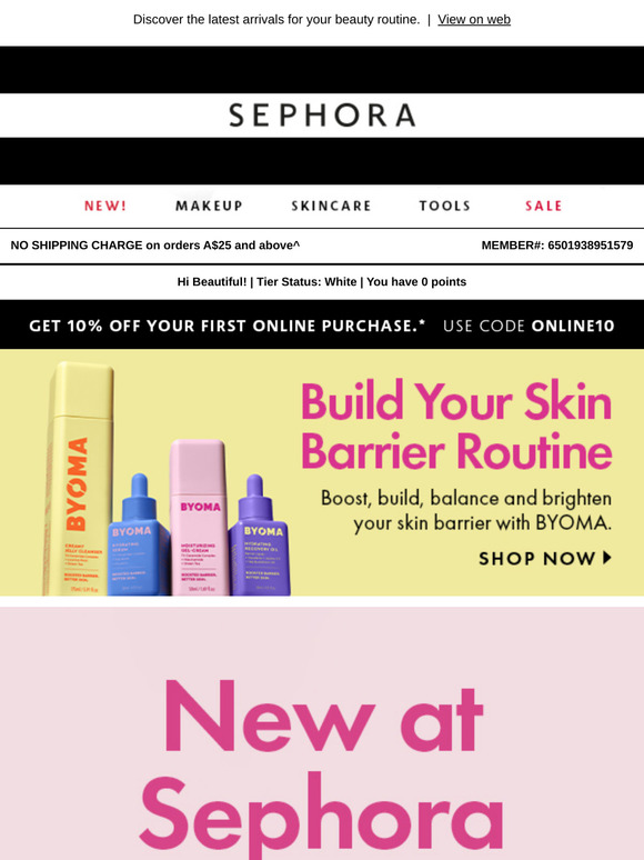 New at Sephora 🎀