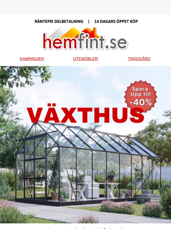 🌱 Växthusrea: Upp till 44% rabatt!