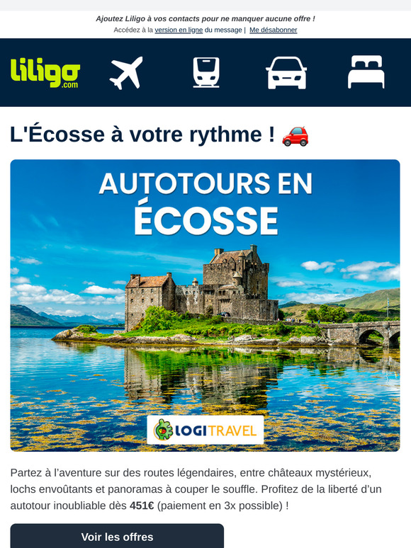Des prix réduits et le paiement en 3x sur votre circuit en Ecosse avec Logitravel 🏴󠁧󠁢󠁳󠁣󠁴󠁿😍