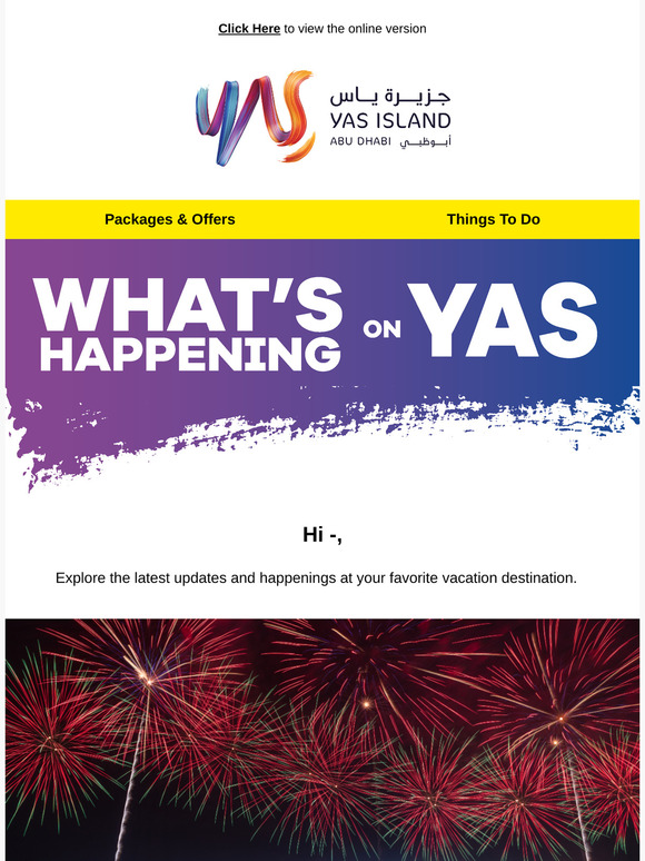 What's Happening on Yas Island 🙌