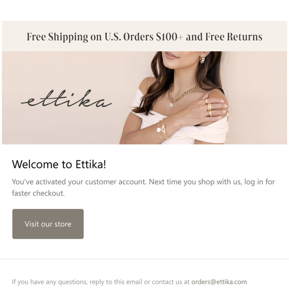 Customer account confirmation