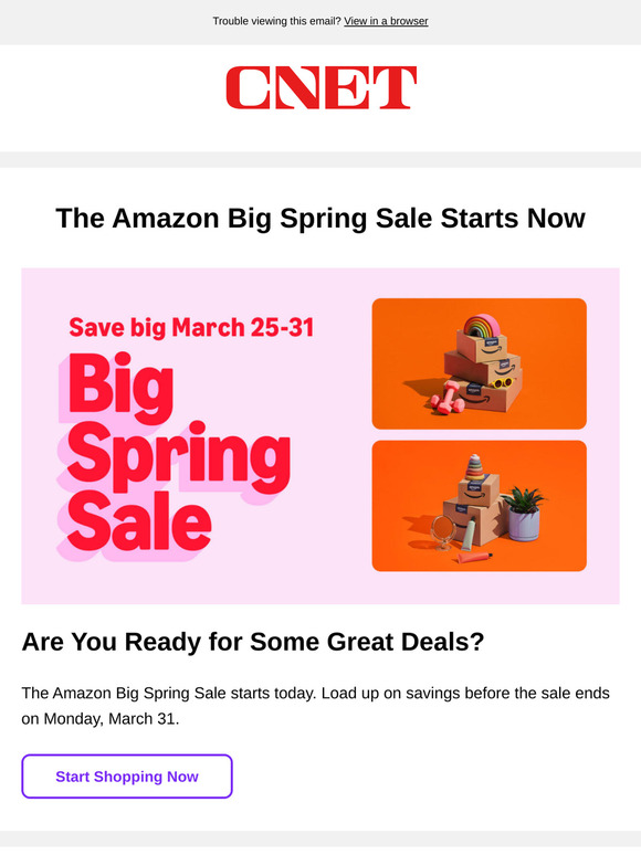 The Amazon Big Spring Sale Is Here