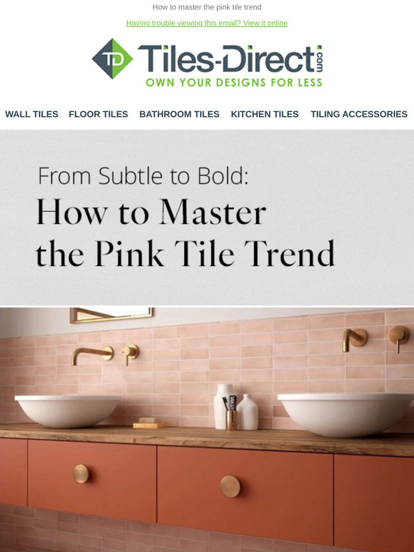 The latest in tiles