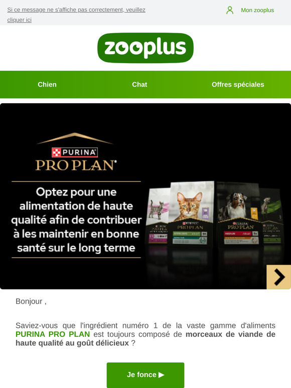Promotions sur vos produits Purina Pro Plan préférés !