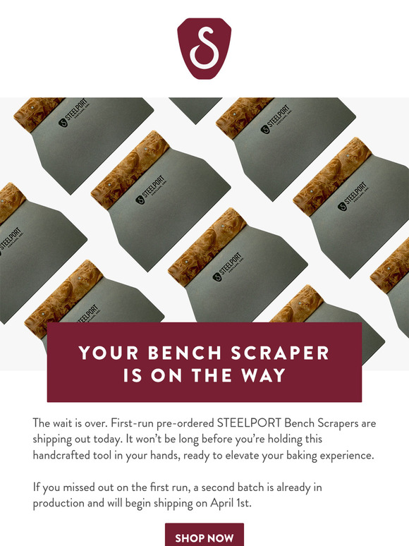 Bench Scrapers Ship Today + Sourdough Day Celebration