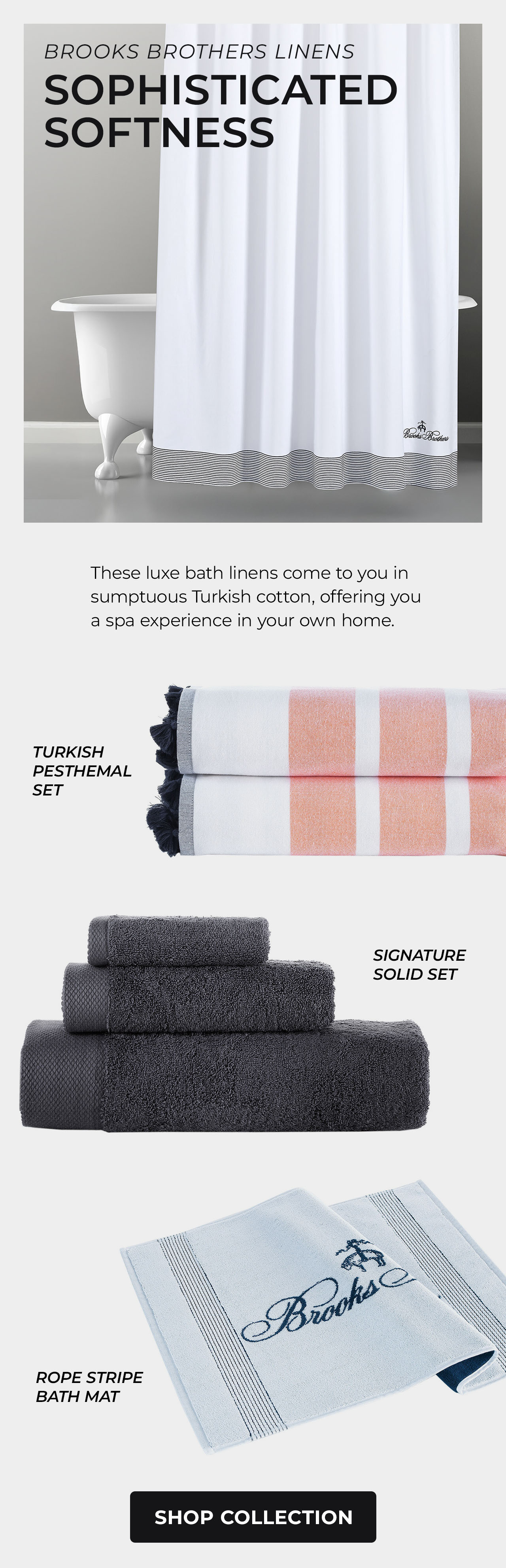 Brooks Brothers Bath Linens