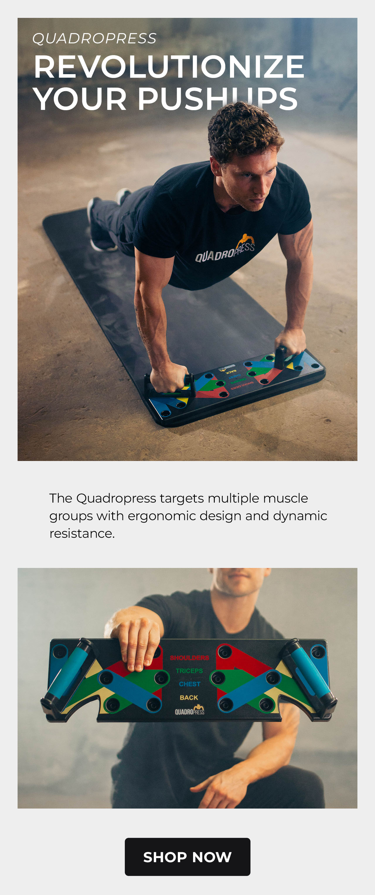 QUADROPRESS: Ultimate Pushup Machine