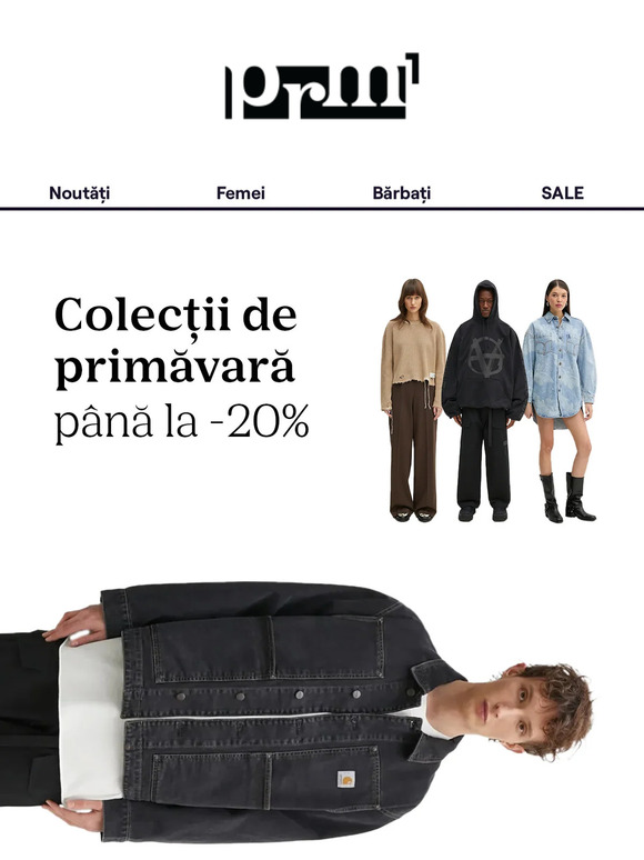Colecții de primăvară cu până la -20%