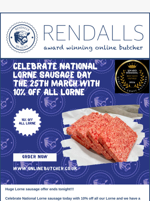 🥩Discount code inside ends tonight Happy national square sausage day