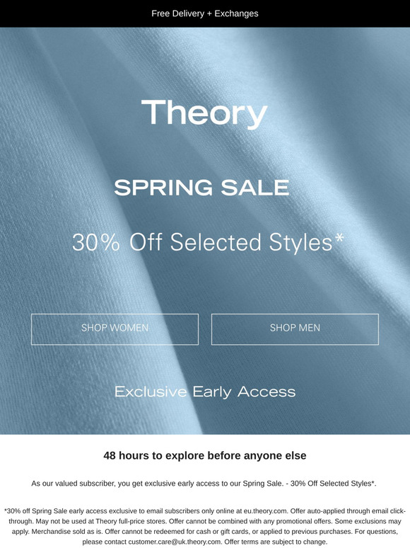 Your Exclusive Early Access: Spring Sale