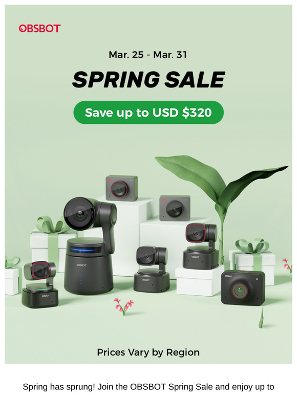 Spring into Savings with OBSBOT Spring Sale! 🌸