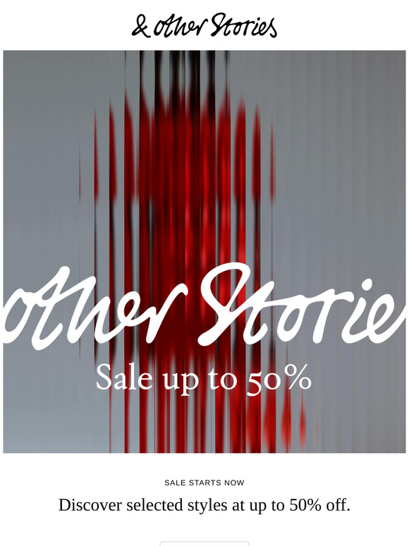 SALE STARTS NOW: Up to 50% off