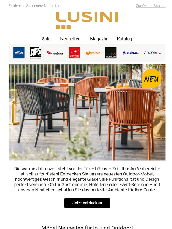 Perfekt ausgestattet: Neue Gläser, Geschirr & Möbel