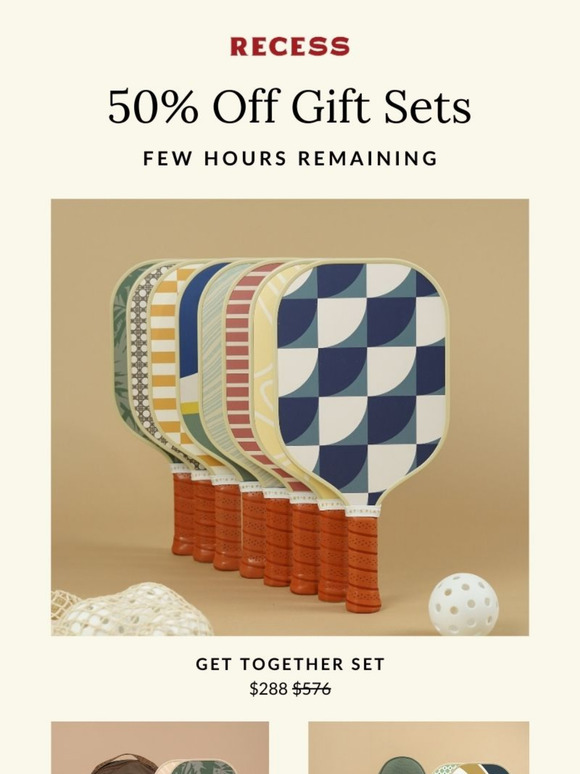 Few Hours Left: 50% Off Gift Sets
