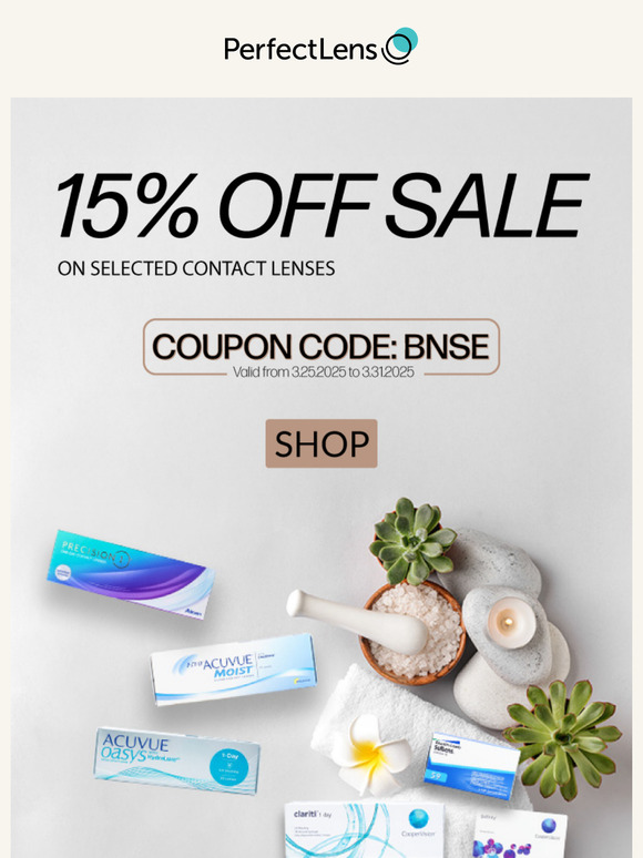 Your Perfect Pair of Contact Lenses: Now 15% Off!