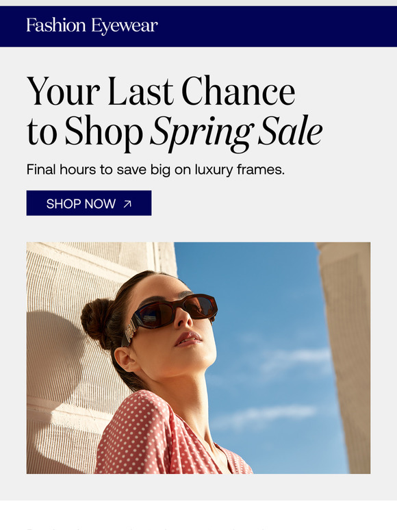 Spring Sale is Ending Soon! Don't Miss Out