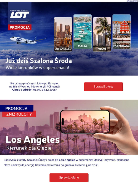 ✈️ Szalona Środa już dziś!