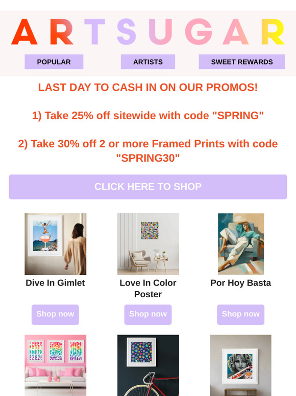 ⏰LAST DAY of our Spring Sale!