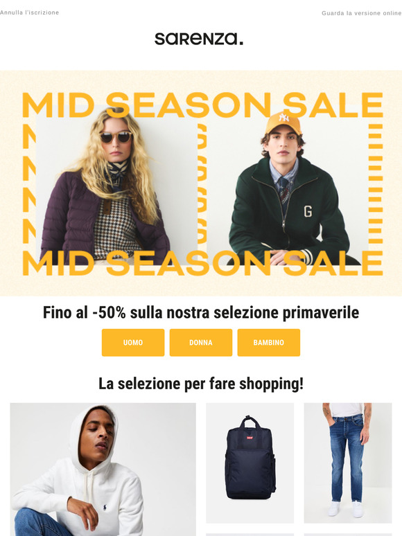 Le Mid Season Sale sono tornati ✨
