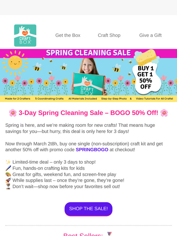 🌼 Spring Flash Sale – BOGO 50% Off - 3 Days Only! 🌼