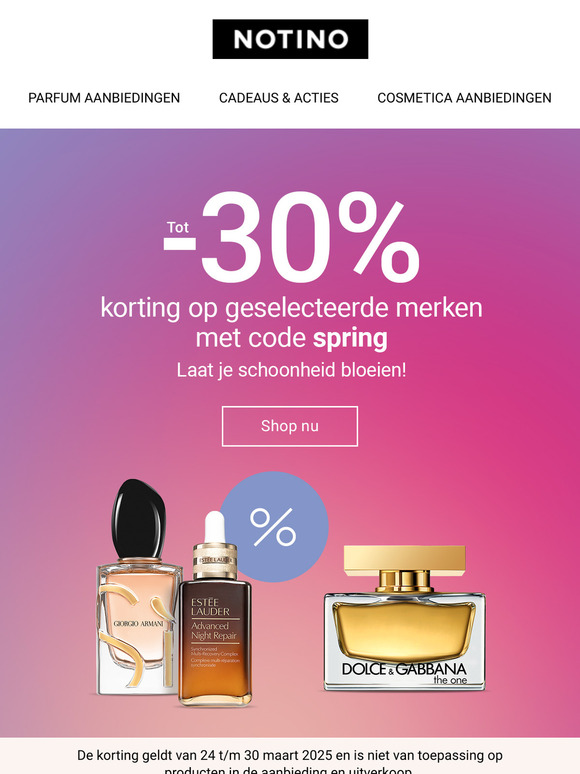 Verse lading kortingen tot wel 30% op populaire merken