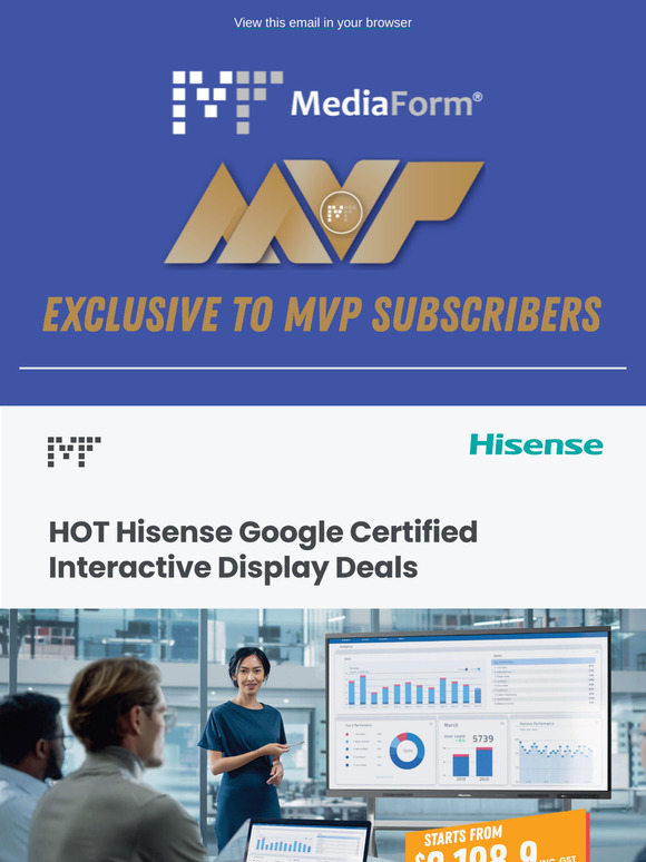 HOT 🔥 Hisense Google Certified Interactive Display Deals