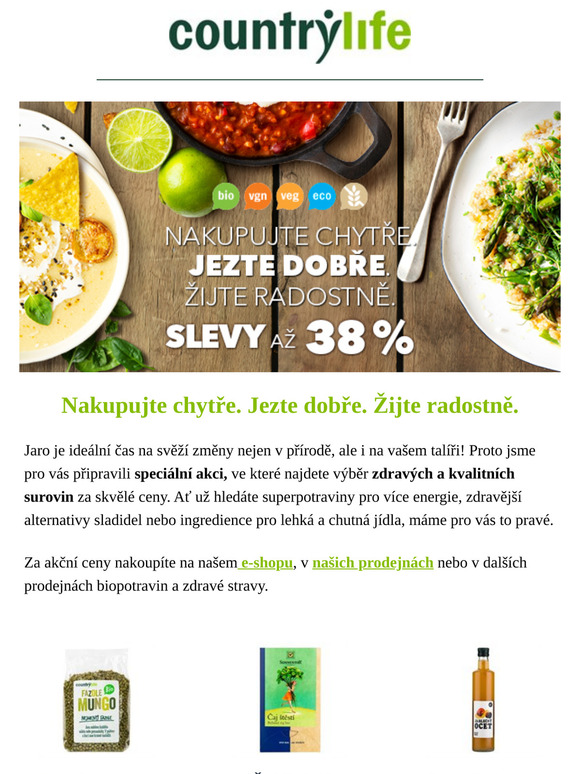 Nakupujte chytře, jezte zdravě a žijte radostně!