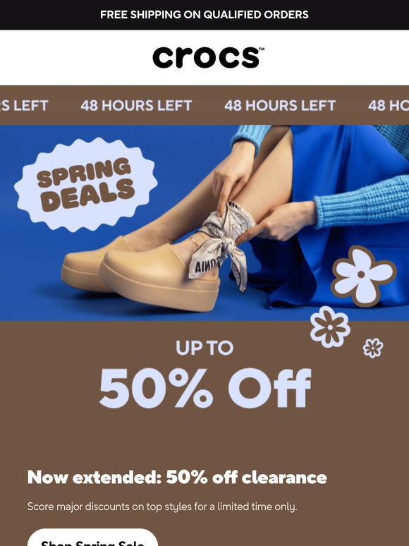 Now extended: 50% off clearance