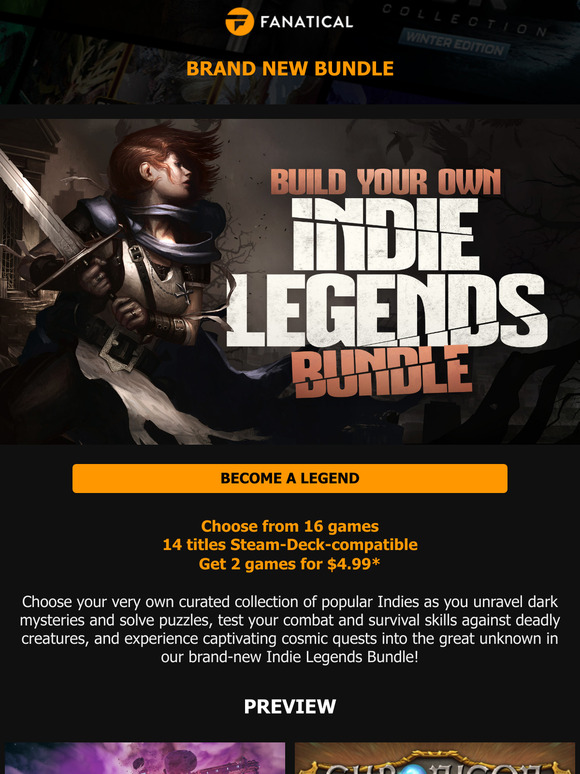 BRAND NEW Indie Legends Bundle