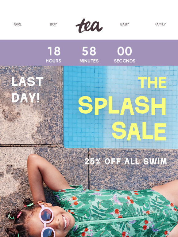 ⏰ Last Day! All Swim 25% Off!